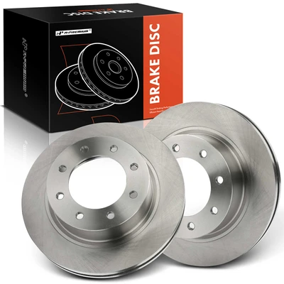2 Pcs Front Disc Brake Rotors