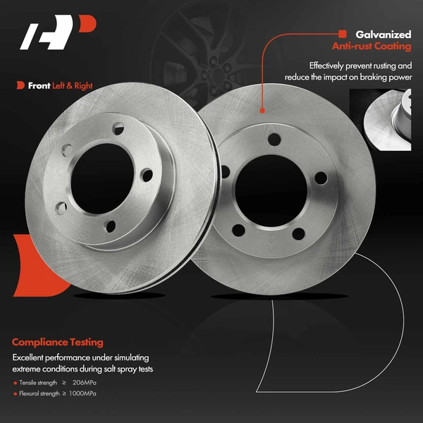 Front Disc Brake Rotors for Ford F-150 1994-1996 Bronco