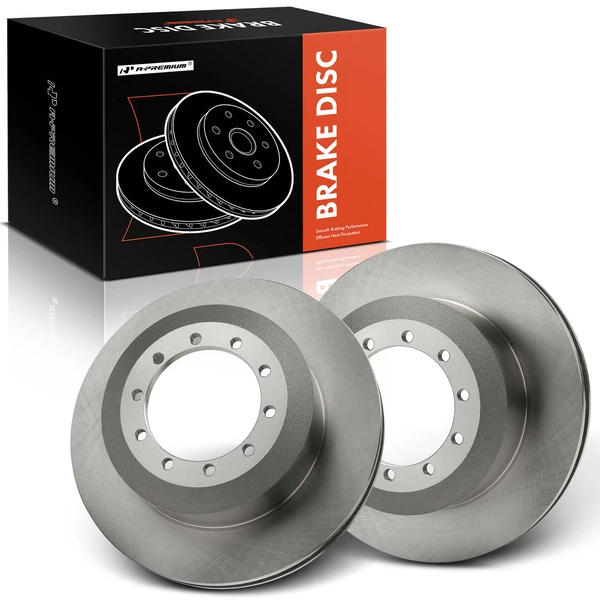 2 Pcs Rear Disc Brake Rotors for Ford E-550 F-450 F-550 Super Duty F53