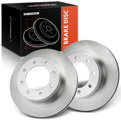 2 Pcs Front Disc Brake Rotors