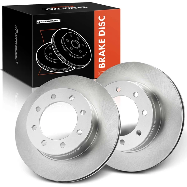 2 Pcs Front Disc Brake Rotors for Ford E-550 F450 F550 Super Duty 1999-2004