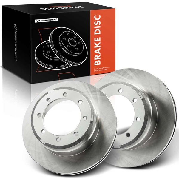 2 Pcs Rear Disc Brake Rotors for Ford F-350 Super Duty 05-12 F-450 Super Duty