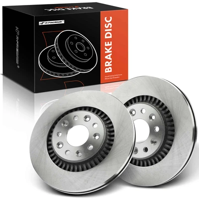 2 Pcs Front Disc Brake Rotors