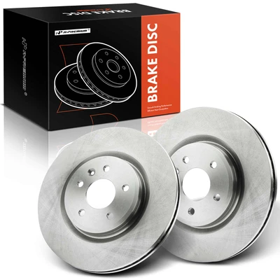 2 Pcs Front Disc Brake Rotors