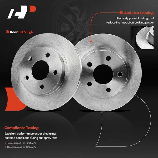 Rear Disc Brake Rotors for Buick LeSabre Pontiac Bonneville Cadillac Eldorado