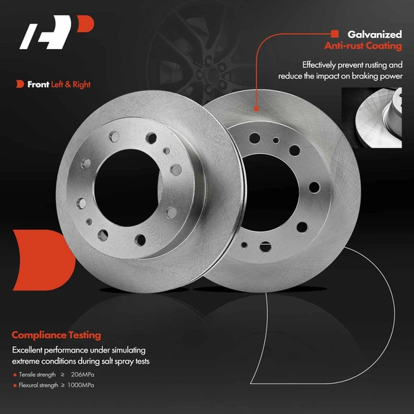 Front Disc Brake Rotors for Chevrolet Express 3500 2003-2021 GMC Sierra 3500