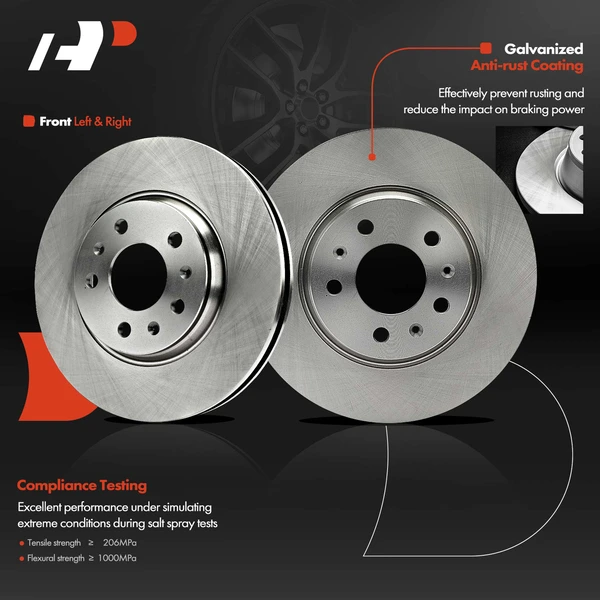 Front Disc Brake Rotors for Cadillac CTS 03-07 Seville 03-04 STS 05-08