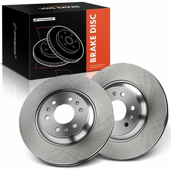 Front Disc Brake Rotors for Cadillac SRX 2004-2009 V6 3.6L V8 4.6L 6-Lug