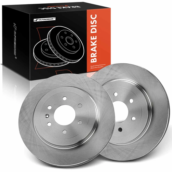 Rear Disc Brake Rotors for Cadillac SRX 2004-2009 3.6L 4.6L 6-Lug 320 mm