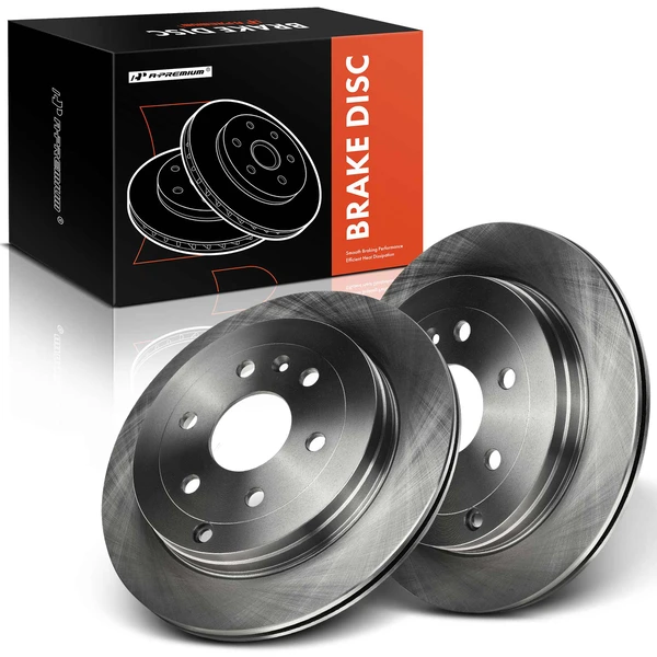 Rear Disc Brake Rotors for 2007-2016 GMC Acadia