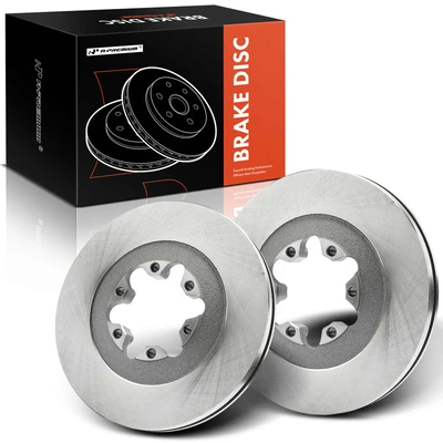 2 Pcs Front Disc Brake Rotor