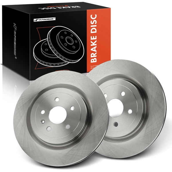 2 Pcs Rear Disc Brake Rotor for 2009-2019 Cadillac CTS