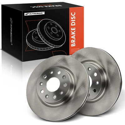 2 Pcs Front Disc Brake Rotors
