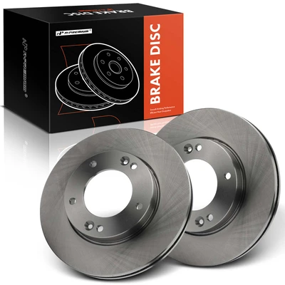 2 Pcs Front Disc Brake Rotors