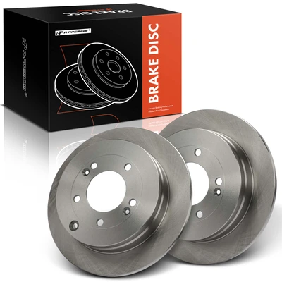 2 Pcs Rear Disc Brake Rotors