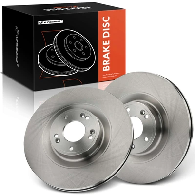 2 Pcs Front Disc Brake Rotors