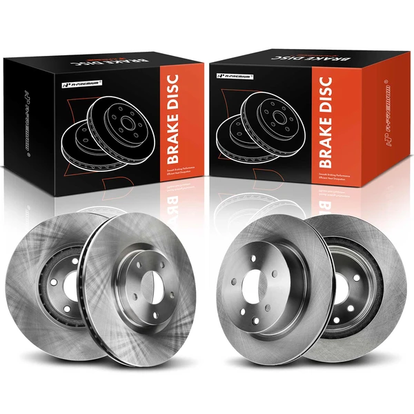 Front & Rear Disc Brake Rotors for 2009-2014 2016-2022 Nissan Maxima