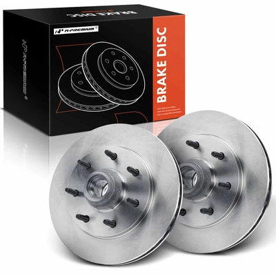 2 Pcs Front Disc Brake Rotors