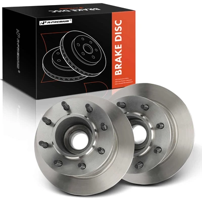 2 Pcs Front Disc Brake Rotors