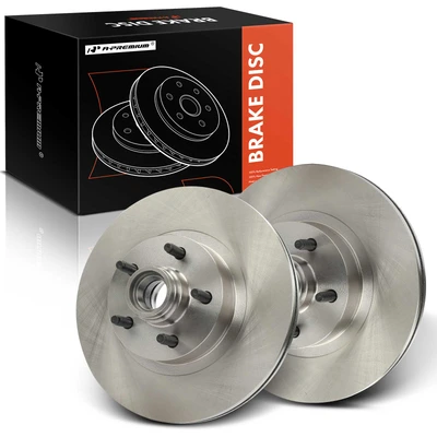 2 Pcs Front Disc Brake Rotors