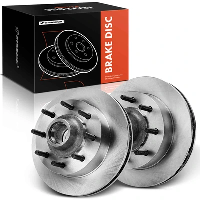 2 Pcs Front Disc Brake Rotors