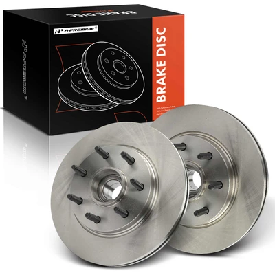 2 Pcs Front Disc Brake Rotors
