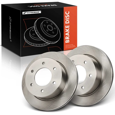 2 Pcs Rear Disc Brake Rotors