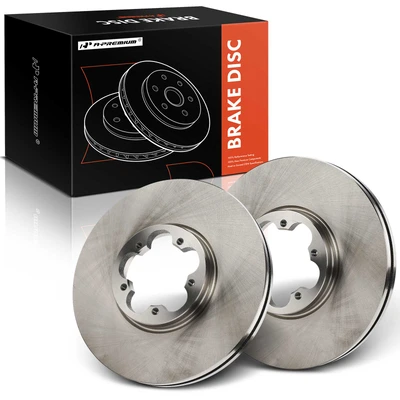2 Pcs Front Disc Brake Rotors