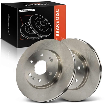 2 Pcs Front Disc Brake Rotors