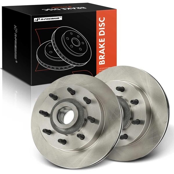 2 Pcs Front Disc Brake Rotors for Dodge B2500 1998 Ram 2500 Van 1999-2003