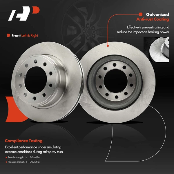 2 Pcs Front Disc Brake Rotors for Dodge Ram 4500 5500 Sterling Truck