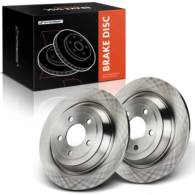 2 Pcs Rear Disc Brake Rotors