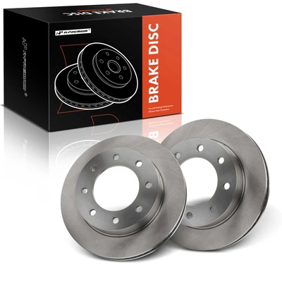 2 Pcs Front Disc Brake Rotors