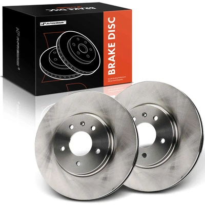 2 Pcs Front Disc Brake Rotors