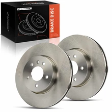 2 Pcs Front Disc Brake Rotors