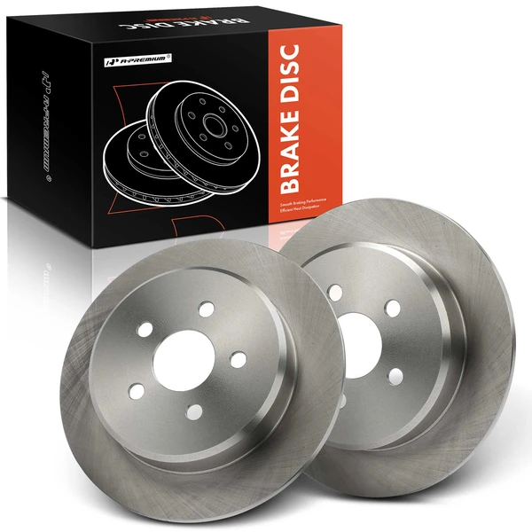 2 Pcs Rear Disc Brake Rotors for 2001-2003 Chrysler PT Cruiser