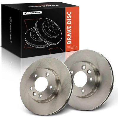 2 Pcs Front Disc Brake Rotors