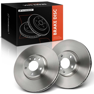 2 Pcs Front Disc Brake Rotors