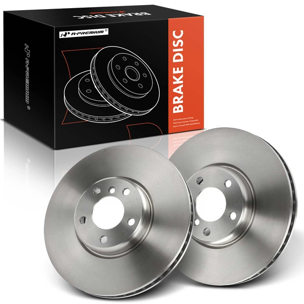 2 Pcs Front Disc Brake Rotors for BMW 535i GT xDrive 2011-2017 740Li