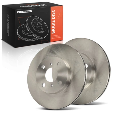 2 Pcs Front Disc Brake Rotors