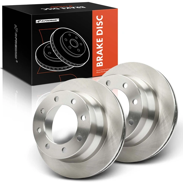 2 Pcs Rear Disc Brake Rotors for Chevrolet Express 3500 2009-2020 GMC Savana 3500