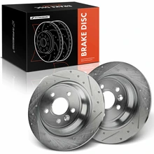 2 Pcs Rear Drilled Brake Rotors