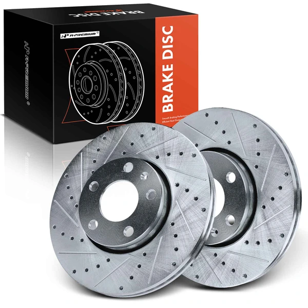 Front Drilled Brake Rotors for Audi 100 A4 Quattro Volkswagen Passat