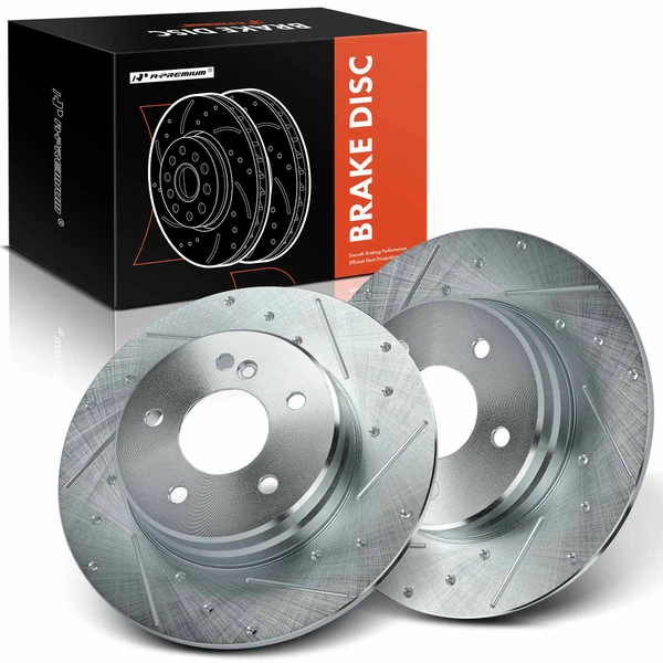 Rear Drilled Brake Rotors for Mercedes-Benz C230 C320 CLK320 SLK280