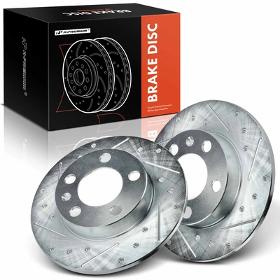 Rear Drilled Brake Rotors