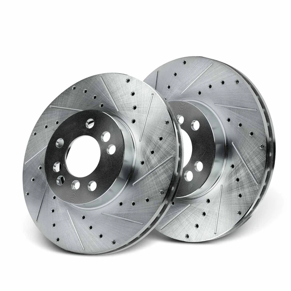 Front Drilled Brake Rotors for BMW E53 X5 2000-2006 3.0L 4.4L