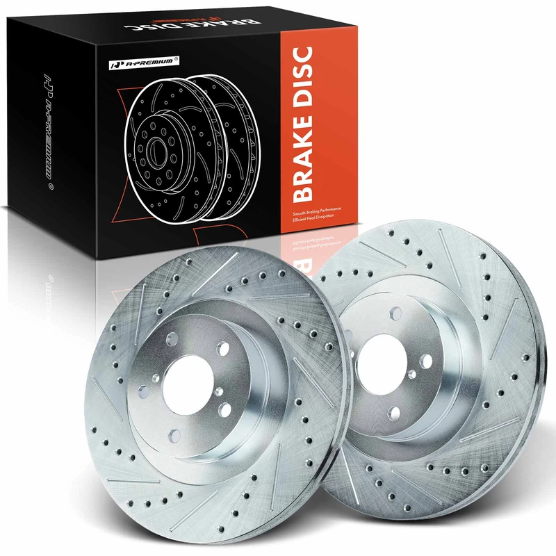 Front Drilled Brake Rotors for Subaru Impreza Baja Legacy Outback Saab