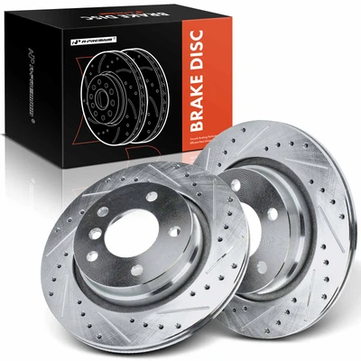 Rear Drilled Brake Rotors