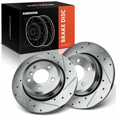 Rear Drilled Brake Rotors