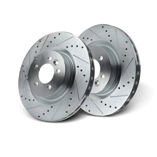 Front Drilled Brake Rotors for Land Rover Range Rover Sport 2006-2017 LR4